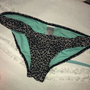 Leopard bathing suit bottoms